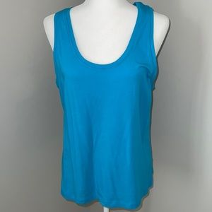 Banana Republic Timeless Tee Tank Top Large Blue